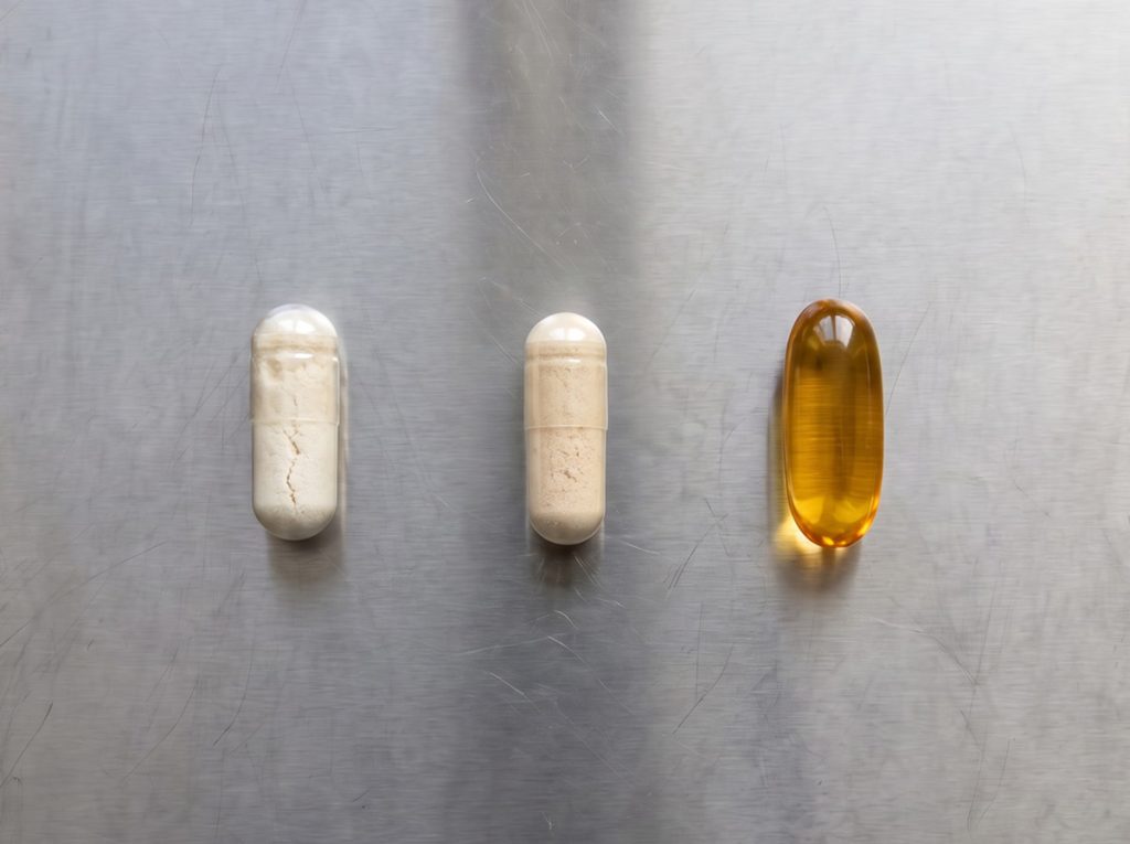Hard gelatin, vegan HPMC and softgel supplement capsule types compared.