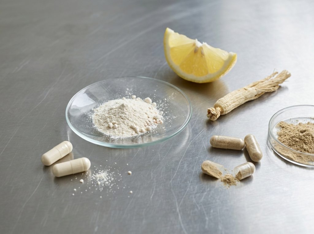 Ginseng, botanical powders and capsules for energy and performance supplement formulations – Noviatic.
