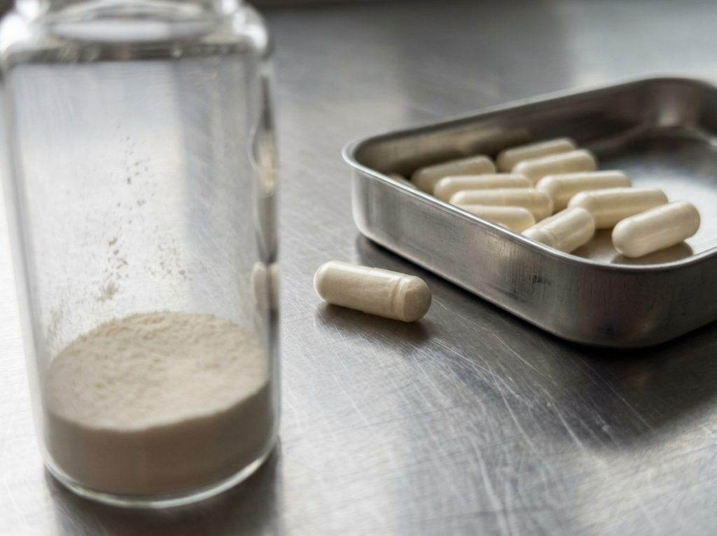 Probiotic powder and capsules for gut health supplement contract manufacturing and custom formulation – Noviatic.