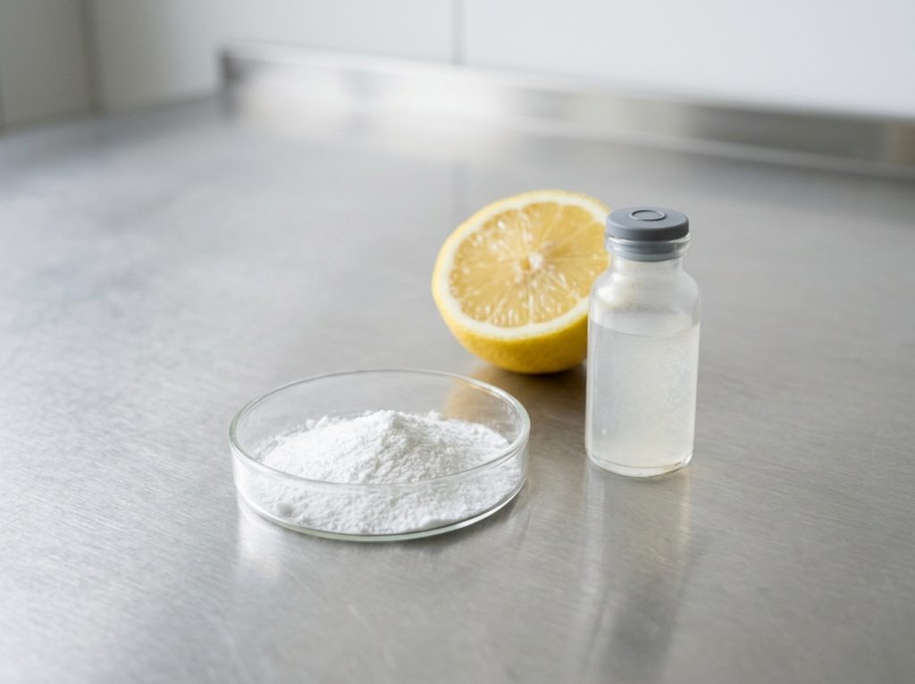 Vitamin C powder and liposomal formulation sample developed with Miosol™ technology – Noviatic.