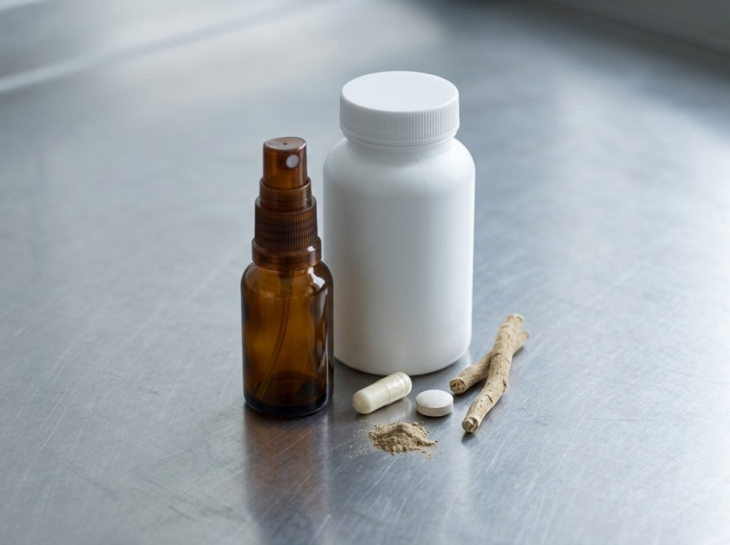 Sleep and relaxation supplement formats including spray, capsules and tablets with botanical ingredients – Noviatic.